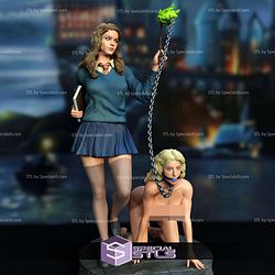 Hermione and Luna Lovegood BDSM Digital Sculpture