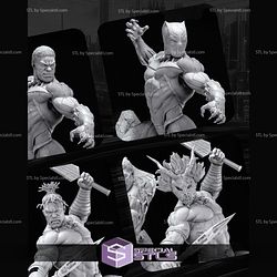Killmonger Battle Digital Sculpture