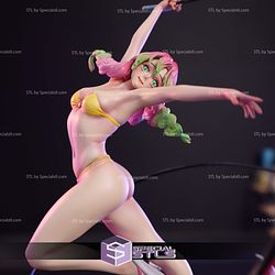 Mitsuri Kanroji Bikini in Action Digital Sculpture
