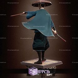 Mizu Blue Eye Samurai Digital Sculpture