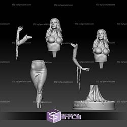 Morticia Addams V2 Digital Sculpture