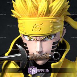 Naruto Six Paths Sage Mode Bust Digital Sculpture