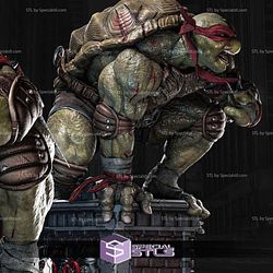 Raphael TMNT in Battle High Detail Digital Sculpture