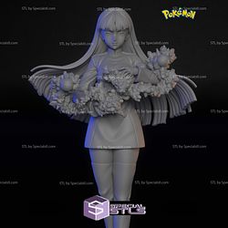 Sabrina Pokemon the Psychic Gym Leader Digital Sculpture