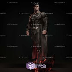 Superman Magma Digital Sculpture