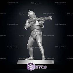 Clone Trooper Defenders Digital Sculpture