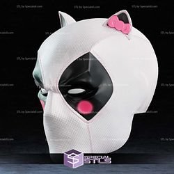 Cosplay STL Files Hello Kitty Deadpool Mask