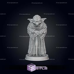 Old Yoda Pose 2 Digital Sculpture