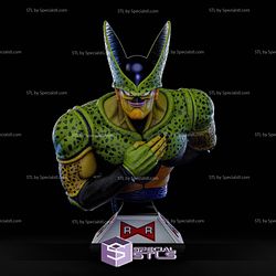 Cell Second Form Bust Dragonball 3D Printer Files