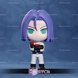 Chibi James and Jessie Pokemon Nendoroid 3D Printer Files