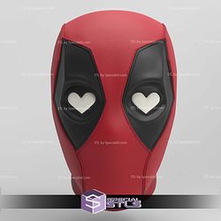 Cosplay STL Files Deadpool Love Mask