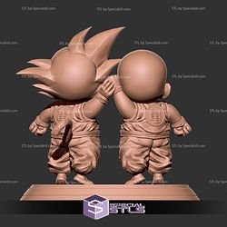 Goku and Krillin Happy Time Digital STL Files