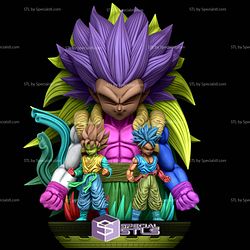 Gotenks and Trunks Epic Diorama 3D Printer Files