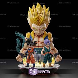 Gotenks and Trunks Epic Diorama 3D Printer Files