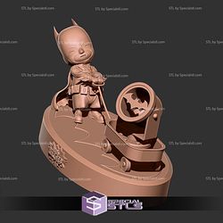 Little Batman Pulling Wagon Digital STL Files