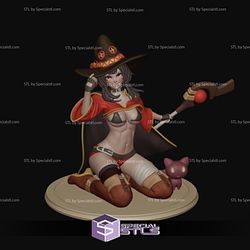 Megumin Sitting Pose Digital STL Files