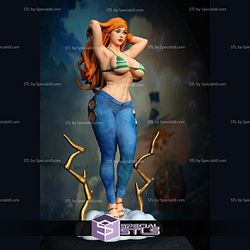 Nami One Piece Ultra Thicc NSFW 3D Model STL
