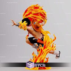 Portgas D Ace Battle One Piece Digital STL Files