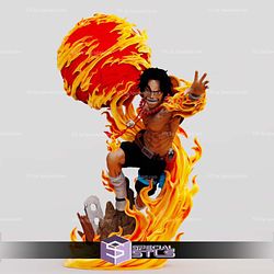 Portgas D Ace Battle One Piece Digital STL Files