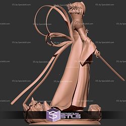 Rukia Bleach Bankai Digital Sculpture