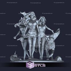 Snow White Cinderella and Red Riding Hood Digital STL Files