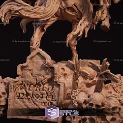 The Four Horseman Death on Horse STL Files