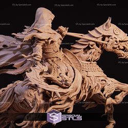 The Four Horseman Death on Horse STL Files