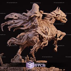 The Four Horseman Death on Horse STL Files