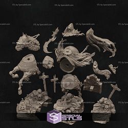 The Four Horseman Death on Horse STL Files