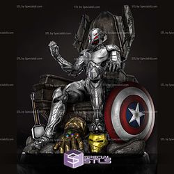 Ultron on Throne 3D Printer Files