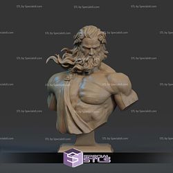 Zeus Realistic Bust 3D Printer Files
