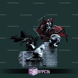 Spawn and Batman Diorama Collection 3D Printer Files - Base