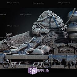 Jabba The Hutt and Leia V4 3D Print Model - Bundle Gift