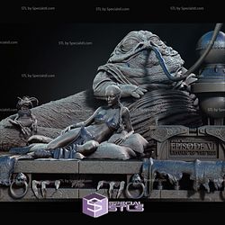 Jabba The Hutt and Leia V4 3D Print Model