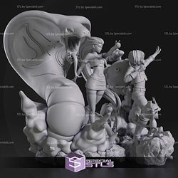 Team Rocket Diorama 3D Print Model