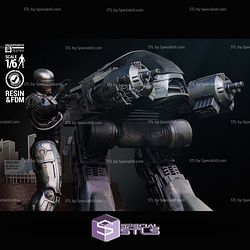 Robocop and ED 209 Diorama Bundle Digital Sculpture