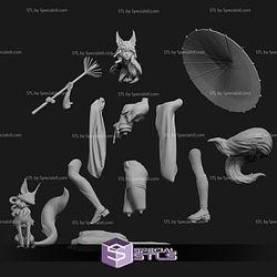 Ahri Spirit Blossom and Fox 3D Printer Files