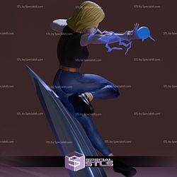 Android 18 in Battle 3D Printer Files