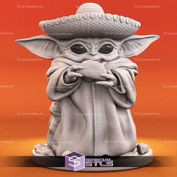 Baby Yoda Cinco de Mayo 3D Printer Files