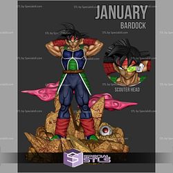 Bardock New Version 3D Model Sculpture