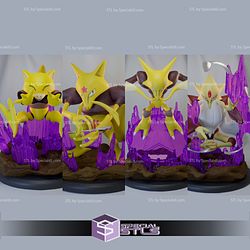 Basic Pokemon Collection - Abra Kadabra Pack 3D Print Sculpture