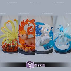 Basic Pokemon Collection - Vulpix Pack 3D Print Sculpture