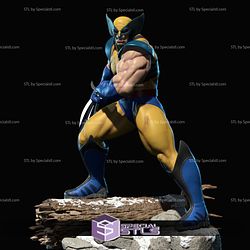 Big Wolverine X Men 3D Model Sculpture