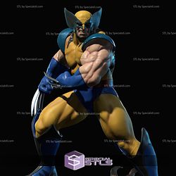 Big Wolverine X Men 3D Model Sculpture