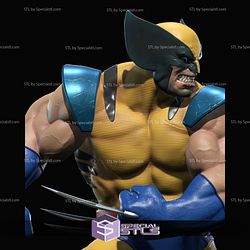 Big Wolverine X Men 3D Model Sculpture