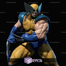 Big Wolverine X Men 3D Model Sculpture