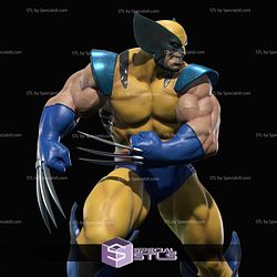 Big Wolverine X Men 3D Model Sculpture