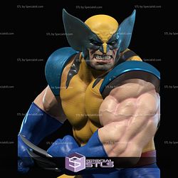 Big Wolverine X Men 3D Model Sculpture