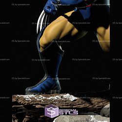 Big Wolverine X Men 3D Model Sculpture