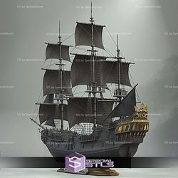 Black Pearl Ship 3D Printer Files